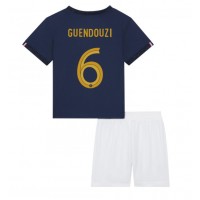 Camisa de time de futebol França Matteo Guendouzi #6 Replicas 1º Equipamento Infantil Mundo 2022 Manga Curta (+ Calças curtas)